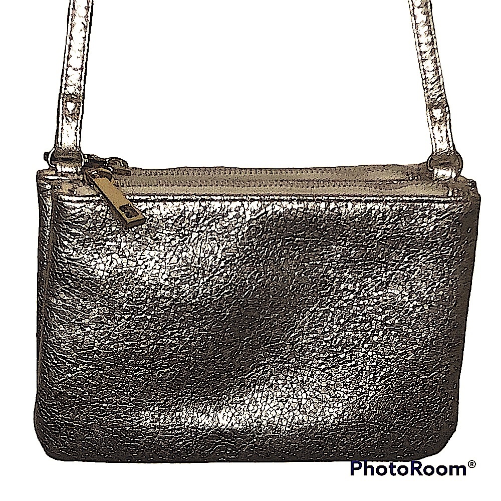 Matte Gold Crossbody Bag